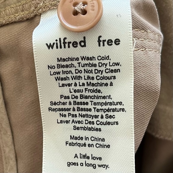 WILFRED FREE ARITZIA Day-Off Pleated High-Waist Trousers Size 4 Effortless - Picture 4 of 9